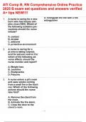 ATI Comp B&comma; RN Comprehensive Online Practice 2025 B exam set questions and answers verified A&plus; tips NEW&excl;&excl;&excl;&excl;