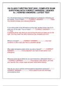 GA CLASS F WRITTEN TEST 2025 &vert; COMPLETE EXAM QUESTIONS WITH CORRECT ANSWERS &vert; GRADED A&plus; &vert; VERIFIED ANSWERS &vert; LATEST TEST