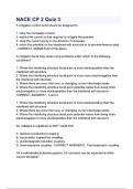 NACE CP 2 Quiz 3 Questions and answers &vert; Latest 2024&sol;2025 update &vert; Graded A&plus;
