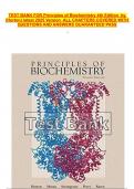 Principles of Biochemistry 4th Edition Test bank by &lpar;Horton&rpar; latest 2024 ISBN&colon;9780136217152 ALL CHAPTERS COVERED WITH QUESTIONS AND ANSWERS&period;