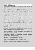 NUR 155 Exam 1 &vert; Questions and answers &vert; Latest 2024&sol;2025 update &vert; Graded A&plus;