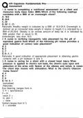 ATI CAPSTONE-FUNDAMENTALS PRE-ASSESSMENT QUESTIONS PERFECTLY SOLVED&period;