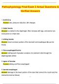 Rasmussen Pathophysiology Final Exams BUNDLED Pathophysiology Final Exam 1 & 2 Actual 2025 &sol; 2026 Questions & 100&percnt; Verified Answers