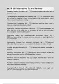  NUR 155 NARRATIVE EXAM WITH CORRECT ANSWERS  &lpar;2024&sol;2025&rpar; QUESTIONS AND ANSWERS &vert; 100&percnt; PASS &vert; A GRADE