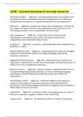 APHR &ndash; Essential Questions & Correctly Answered
