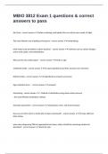 MBIO 3812 Exam 1 questions & correct answers to pass