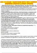 SOC 215 EXAM 1 QUESTIONS WITH 100&percnt; CORRECT ANSWERS &vert;BRAND NEW&vert; &vert;LATEST UPDATE&vert;