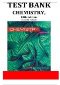 Test Bank for Chemistry, 10th Edition, Steven S. Zumdahl, Susan A. Zumdahl, Donald J. DeCoste, ISBN-9781305957404(2025)