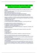 SEM580 Final Exam Review With 100&percnt; Verified Answers &vert; Updated 2025