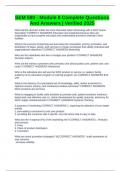 SEM 580 - Module II Complete Questions And Answers &vert; Verified 2025