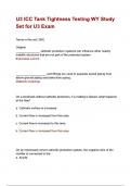 U3 ICC Tank Tightness Testing WY Study Set for U3 Exam &vert; Questions and answers &vert; Latest 2024 &sol; 2025 update &vert; Graded A&plus; &vert; Well Illustrated