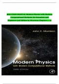 Solution Manual - Modern Physics with Modern Computational Methods&colon; for Scientists and Engineers 3rd Edition by John Morrison&comma; All 15 Chapters Covered&comma; Verified Latest Edition