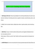 WGU C235 Training and Development  Latest 2025&sol;2026 COMPLETE FREQUENTLY MOST TESTED QUESTIONS WITH COMPLETE SOLUTION &sol;GET IT 100&percnt; ACCURATE&excl;&lpar;Graded A&plus;&rpar;