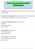 WGU C235  Training and Development Study Guide 2025 &lpar;Verified Answers&rpar;  Latest 2025&sol;2026 COMPLETE FREQUENTLY MOST TESTED  WITH COMPLETE SOLUTION &sol;GET IT 100&percnt; ACCURATE&excl;&lpar;Graded A&plus;&rpar; 