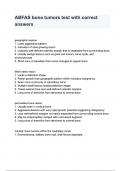 ABFAS bone tumors test &lpar; Latest 2024 &sol; 2025 Update&rpar; Actual Exam Questions and Answers &vert;100&percnt; Verified Correct &vert; 100&percnt; satisfaction guarantee