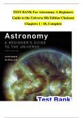 Test Bank for Astronomy&colon; A Beginner's Guide to the Universe&comma; 8th Edition by Chaisson &ndash; Complete Chapters 1&ndash;18