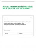 PAT 201 MIDTERM EXAM QUESTIONS WITH 100&percnt; SOLVED SOLUTIONS&excl;&excl;