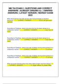 NM 704 EXAM 2 &vert; QUESTIONS AND CORRECT ANSWERS &vert; ALREADY GRADED A&plus; &vert; VERIFIED ANSWERS &vert; LATEST VERSION &vert; NEWEST EXAM 2025