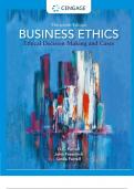 TEST BANK For Business Ethics Ethical Decision Making and Cases&comma; 13th Edition By O&period; C&period; Ferrell&comma; John Fraedrich&comma; Verified Chapters 1 - 12&comma; Complete Newest Version