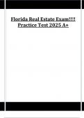 Florida Real Estate Exam&excl;&excl;&excl;&excl; Practice Test 2025 A&plus; 