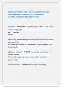 CALT EXAM NEWEST 2025 ACTUAL EXAM COMPLETE 250  QUESTIONS AND CORRECT DETAILED ANSWERS  &lpar;VERIFIED ANSWERS&rpar; &vert; ASSURED SUCCESS &period;