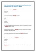 ONS Chemotherapy Biotherapy Certification&lpar;Questions And Answers&rpar; 2024-2025 LATEST&sol;&sol;A GRADE