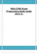 NHA CCMA Exam Preparation Study Guide 2025 A&plus; 
