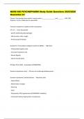 NURS 660 PSYCHOPHARM Study Guide Questions 2025&sol;2026 Guarantee A&plus; Clozaril&colon; if pt develops fever within 6 weeks order a &lowbar;&lowbar;&lowbar;&lowbar;&lowbar;&lowbar;&comma; &lowbar;&lowbar;&lowbar;&lowbar;&lowbar;&lowbar;&lowbar;&lowbar;&lowbar; and &lowbar;&lowbar;&lowbar;&lowbar;&lowbar;&lowbar;&lowbar;&period; - EKG&comma; CRP&comma; Troponin&comma; as this is likely due to myocarditis Common complaints in patients with neutropeni