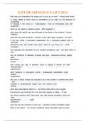 EMT Readiness Exam 2 &vert; Questions and Verified Answers Graded A &vert; Latest 2024