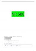  NR 508 PHARM WEEK 4 QUESTIONS WITH 100&percnt; CORRECT ANSWERS
