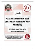 PLC3701 EXAM PACK 2025 &lbrace;DETAILED QUESTIONS AND ANSWERS&rcub;