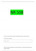  NR 508 WEEK 1 QUESTIONS WITH 100&percnt; CORRECT ANSWERS