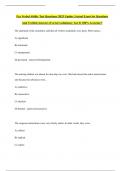 Pax Verbal Ability Test Questions &vert;2025 Update &vert;Actual Exam Set Questions And Verified Answers &lpar;Correct solutions&rpar; &vert; Get It 100&percnt; Accurate&excl;&excl;