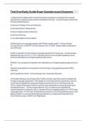 Test One Study Guide Exam Questions and Answers&period;
