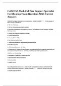 CalMHSA Medi-Cal Peer Support Specialist Certification Exam Questions With Correct Answers&period;
