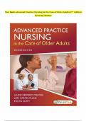 Test bank for Advanced Practice Nursing in the Care of Older Adults 2nd Edition by Malone - Ch&period; 1-19&comma; 9780803666610&comma; with Rationales
