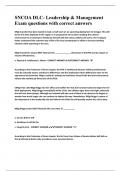 SNCOA DLC- Leadership & Management Exam questions with correct answers