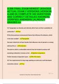 S-290 FINAL EXAM NEWEST 2024&sol;2025 ACTUAL EXAM 2 VERSIONS &lpar;VERSION  A AND B&rpar; COMPLETE 300 QUESTIONS  AND CORRECT DETAILED ANSWERS  &lpar;VERIFIED ANSWERS&rpar; &vert;ALREADY  GRADED A&plus;