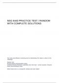 NSG 6440 Practice Test &sol; Random
