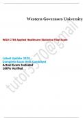WGU C784 Applied Healthcare Statistics Final Assessment Exam Test Bank 2025