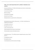 FINAL 3702 EXAM QUESTIONS WITH CORRECT ANSWERS 2025 UPDATE