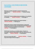 ServiceNow CIS ITSM EXAM WITH ANSWERS