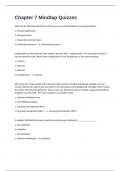 Chapter 7 Mindtap Quizzes Proctored Exam Complete Solutions 100&percnt; Verified Answers&vert; Graded A&plus;&period;