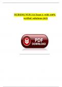  NURSING NUR 254 Exam 4 -with 100&percnt; verified  solutions-2025