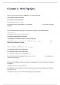 Chapter 1&colon; MindTap Quiz Exam With Advanced Answers Guaranteed Pass&period;