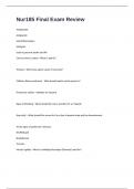 NUR 185 Final Exam Review &comma; 120&plus; Questions And Answers 