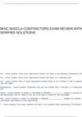MHIC NASCLA CONTRACTORS EXAM REVIEW