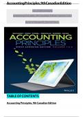 Solution Manual for Accounting Principles&comma; 9th Canadian Edition Volume 1 & 2 by Weygandt&comma; Kieso&comma; Kimmel&comma; Trenholm&comma; Warren