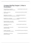  Cengage MindTap Chapter 1&colon; What is Personality&quest; Certification Review Exam Questions And Answers Guaranteed Pass&period;