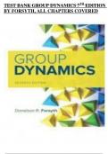TEST BANK GROUP DYNAMICS 7 TH EDITION  BY FORSYTH&comma; ALL CHAPTERS COVERED